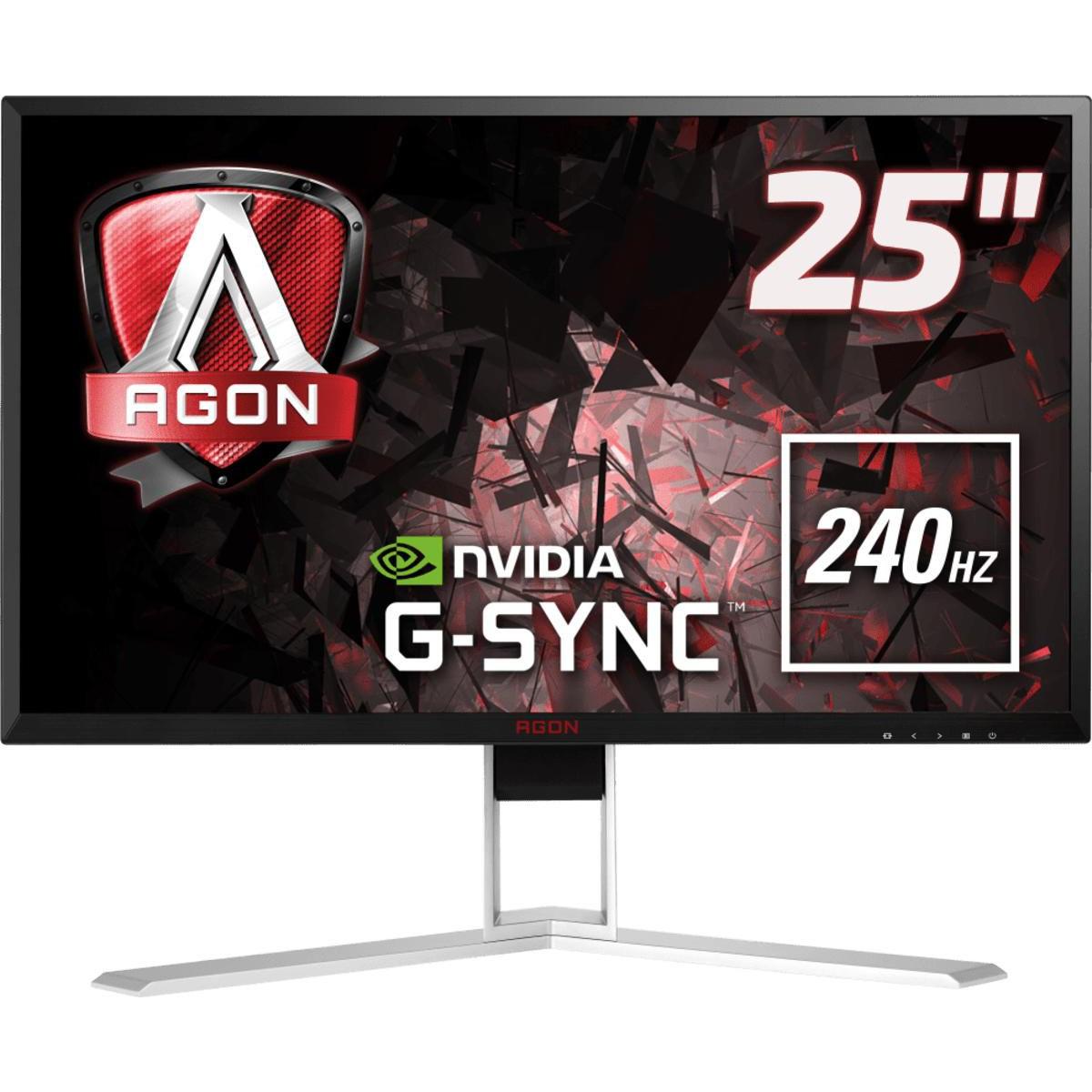 AOC Ag251fg (1920 x 1080 Pixel, 25"), Monitor, Schwarz, Rot