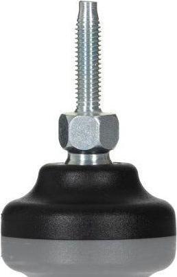 Produktbild RS PRO Verstellbarer Fuss M6 bis 500kg x 25mm, bis 30° neigbar / Polyamid Weichstahl, Ø 40mm x 52mm