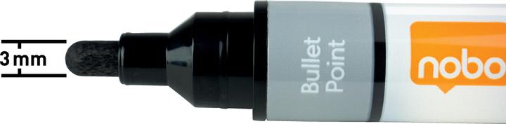 Immagine prodotto Nobo N-Marker Viscom 3mm 1915377 nero 10 pezzi (Bianco, Nero, Grigio, 3 mm, 10 x)