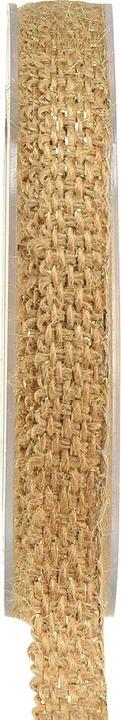 Actual product image Mabella Juteband Rustikales Dekoband Jute Natur Gold