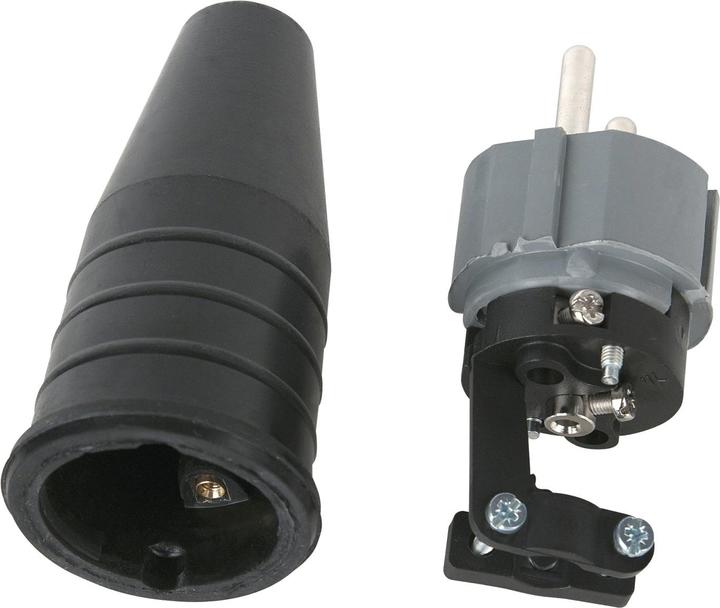 Produktbild PCE Rubber 230V/240V CEE7/VII Connector Male (CEE 7/5)