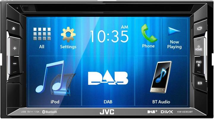 Actual product image JVC KW-V235DBT incl. DAB antenna