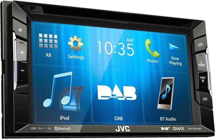 Actual product image JVC KW-V235DBT incl. DAB antenna