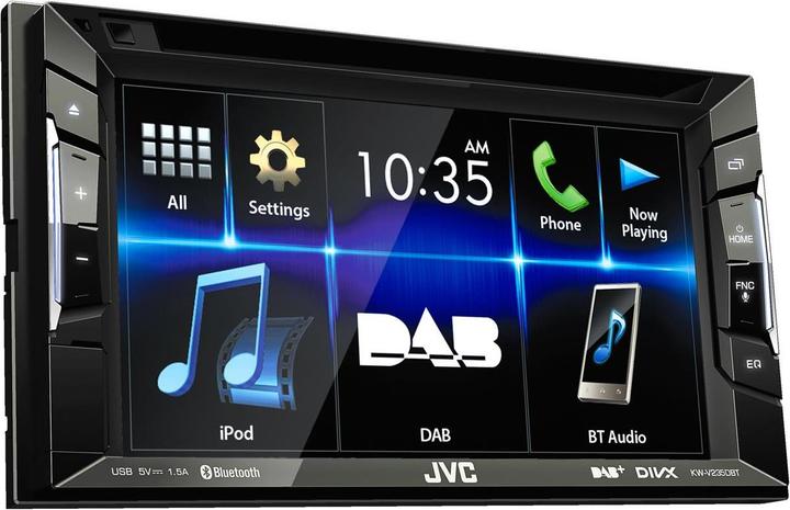 Actual product image JVC KW-V235DBT incl. DAB antenna