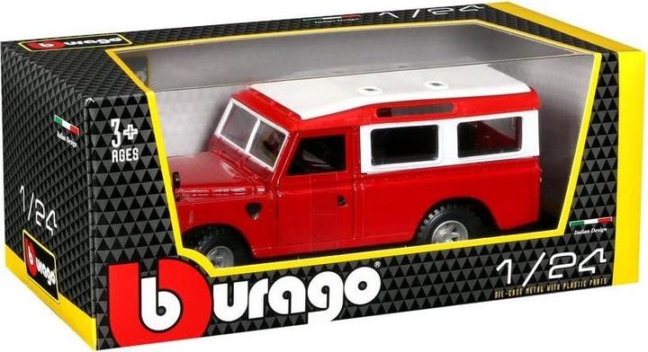 Actual product image Bburago Land Rover Series II 1/24 red