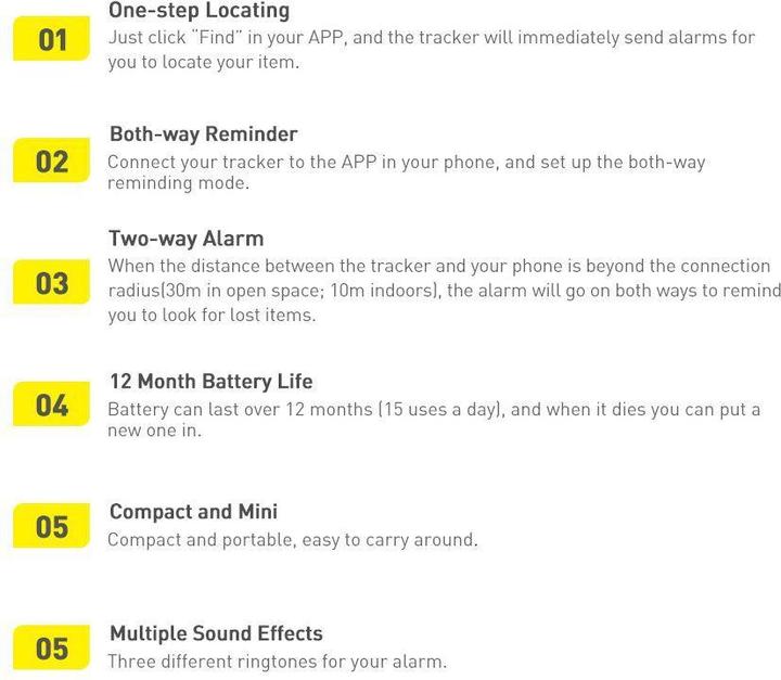 Actual product image Baseus T2 Pro Smart GPS Locator for Baby Bag Keys White (FMTP000002) (Android, iOS)