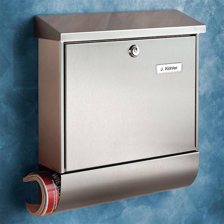 Actual product image Burg Wächter Stainless steel letterbox AMRUM-SET 38670 NI