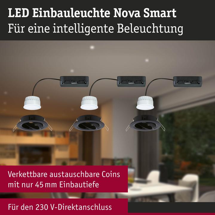 Produktbild Paulmann Einbauleuchte Nova Set Zigbee (500 lm)
