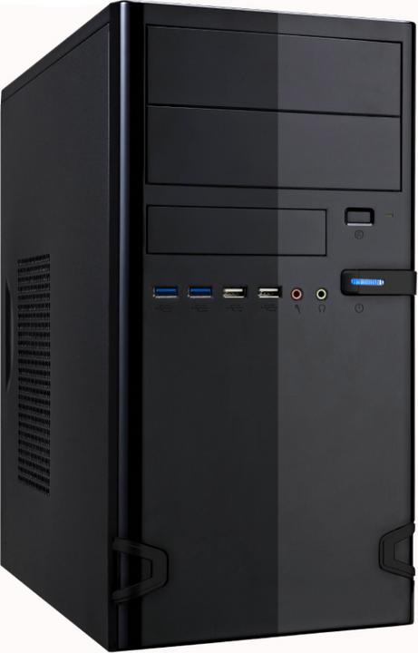Actual product image Linkworld 727-22 + LPW19-25 - Tower - PC - Black - 450 W - 80,90,120 mm - 80,90 mm (mATX, Flex ATX, Mini-ATX)