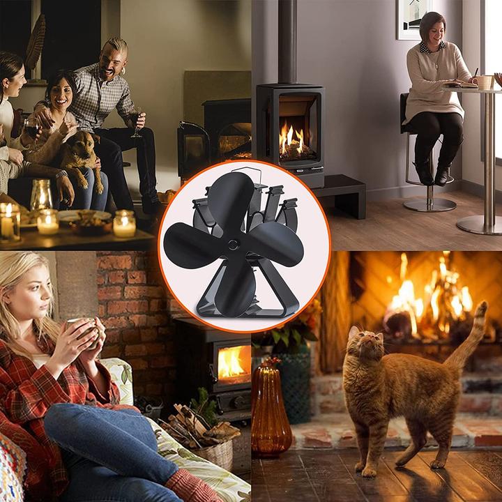 Actual product image Hawcafu Fireplace fan, classic