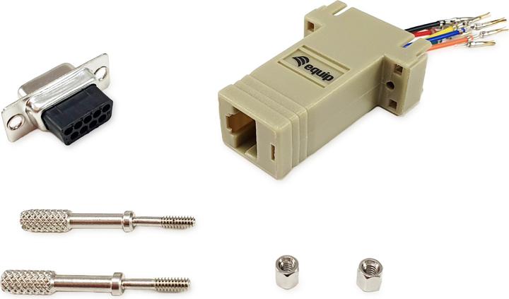 Productafbeelding equip Adapter DB9 -> RJ45 Adapter Bu/Bu TIA/EIA-561 (0.03 m)