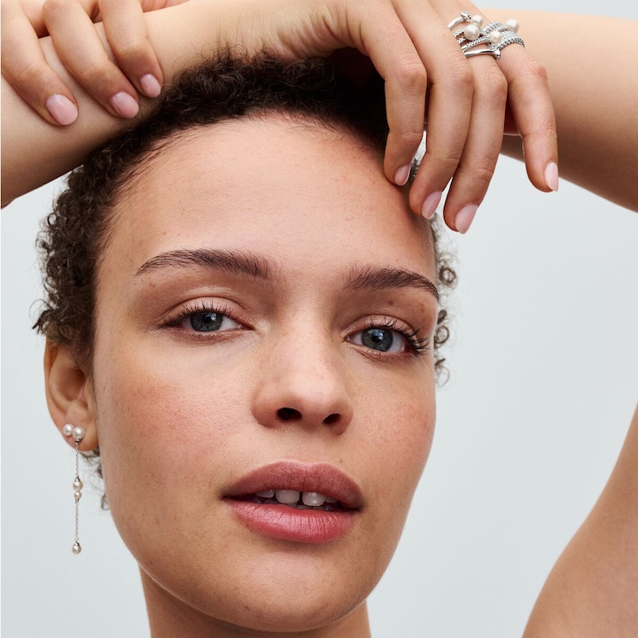 Produktbild Pandora Behandelte Süsswasserzuchtperle & Pavé Ring (48, 925 Silber)