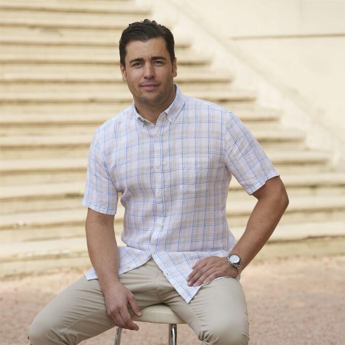 Immagine prodotto Artime Herren-Kurzarmhemd aus Leinen (M)