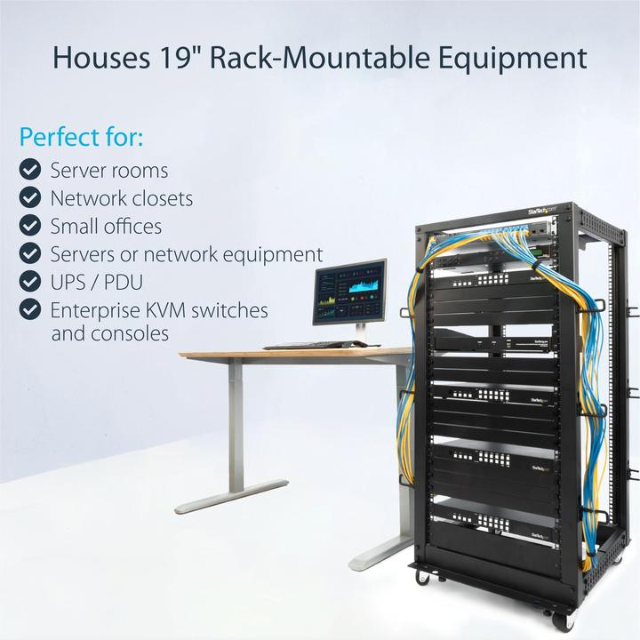 Immagine prodotto StarTech telaio aperto (25 HE, Rack da 19 pollici)