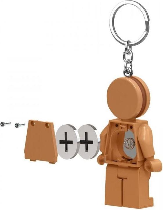 Actual product image Euromic LEGO - Keychain w/LED - Gingerbread Man (4006036-LGL-KE182H)