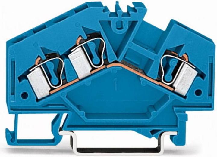 Produktbild Wago 3 conductor terminal block 32A blue
