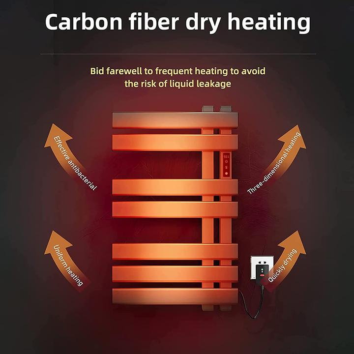 Actual product image Skylyzh Towel radiator, 450x720mm, Black, Right