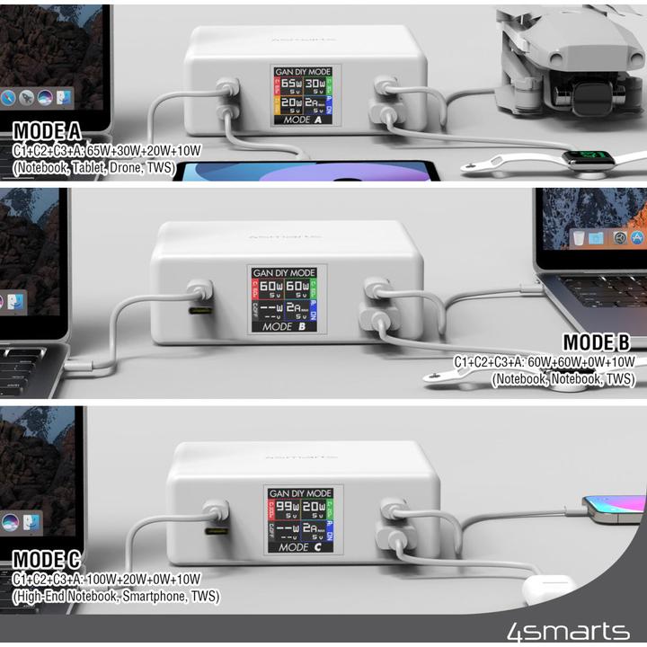 Immagine prodotto 4smarts Caricabatterie da tavolo (100 W)