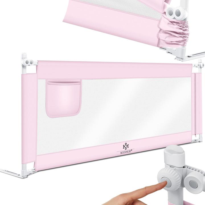 Actual product image Kesser Bed Rail 200cm Pink