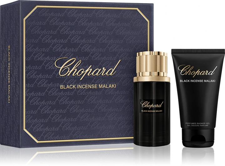 Chopard Black Incense Malaki Eau De Parfum 80ml Shower Gel 150ml (Parfum Set)
