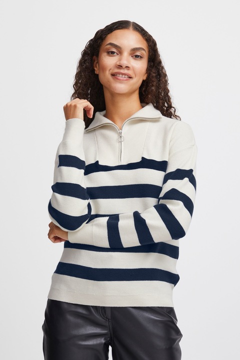 Produktbild B.young BYMANINA ZIPPER STIPE PULLOVER - 20813910 (M)