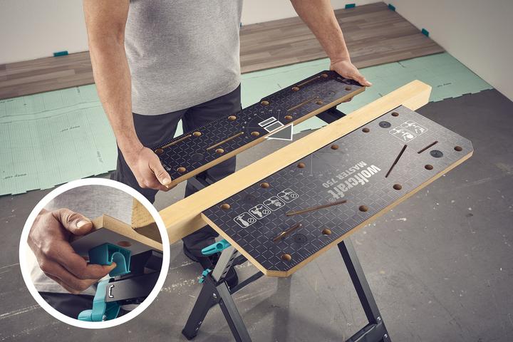 Actual product image wolfcraft 1 MASTER 750 ERGO clamping table (68 cm, 70 cm)