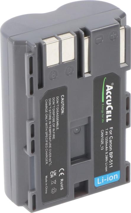 Actual product image AccuCell Akku Canon DM-MV30 (Camera battery)