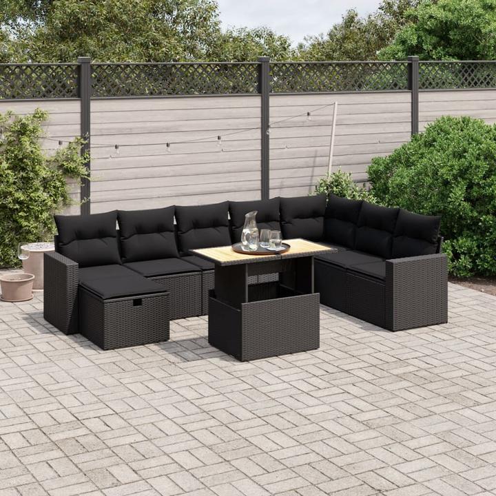 Produktbild vidaXL 10-tlg. Garten-Lounge-Set mit Kissen