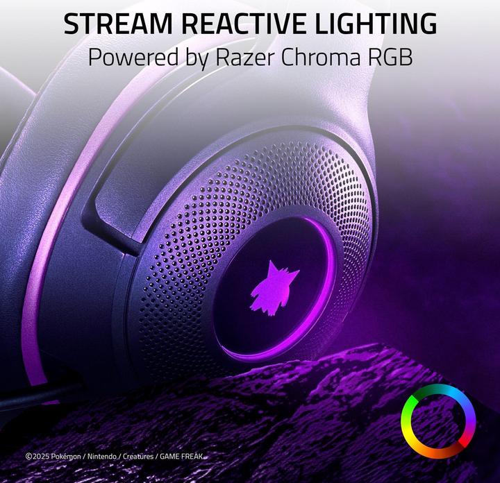 Actual product image Razer Kraken Kitty V2 - Pokémon Gengar Ed. (Cable)