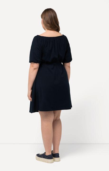 Produktbild Ulla Popken Bellieva Kleid, A-Linie, U-Boot-Ausschnitt, weiter Halbarm (46, 48)