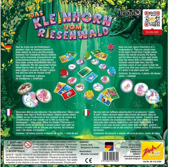 Actual product image Zoch The small horn from the giant forest (German, English, Italian, French)