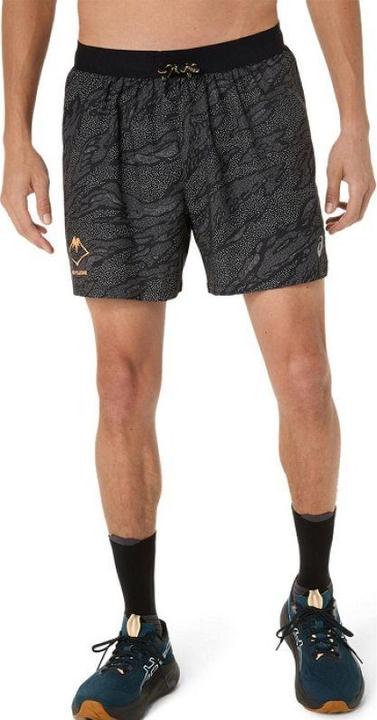 ASICS Performance FujiTrail All Over Print 5IN Shorts für Herren (XL)
