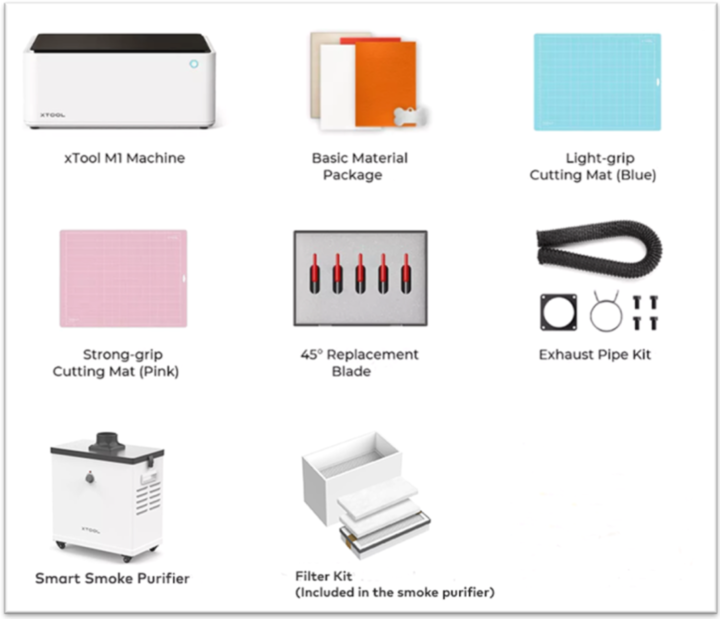 Actual product image XTool makeblock smoke purifier