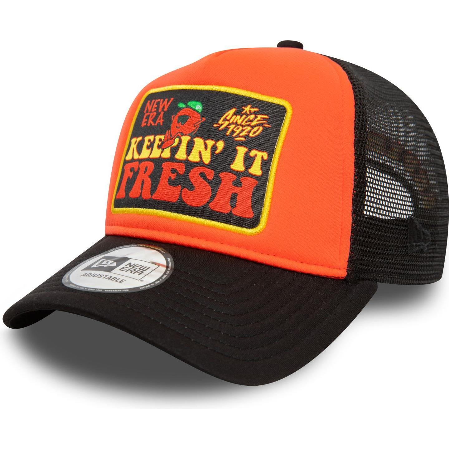 New Era, Herren, Cap, A-Frame Trucker Snapback Cap - Keepin It Fresh, Schwarz, (One Size)