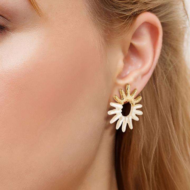 Actual product image Yokoamii Ladies earrings metal alloy - 36086 (Metal alloy)