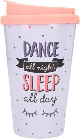 Actual product image Depesche To-go cup Dance all night Sleep all day