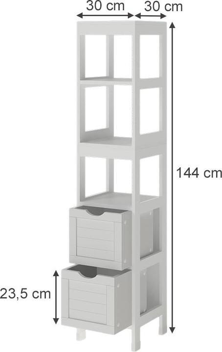 Actual product image Vicco Vilda (30 x 30 x 144 cm)