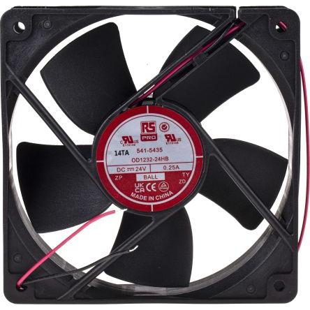 Rs Pro Lüfter 120x120x32mm 24VDC 10,8W 204m³/h (120 mm), PC Lüfter