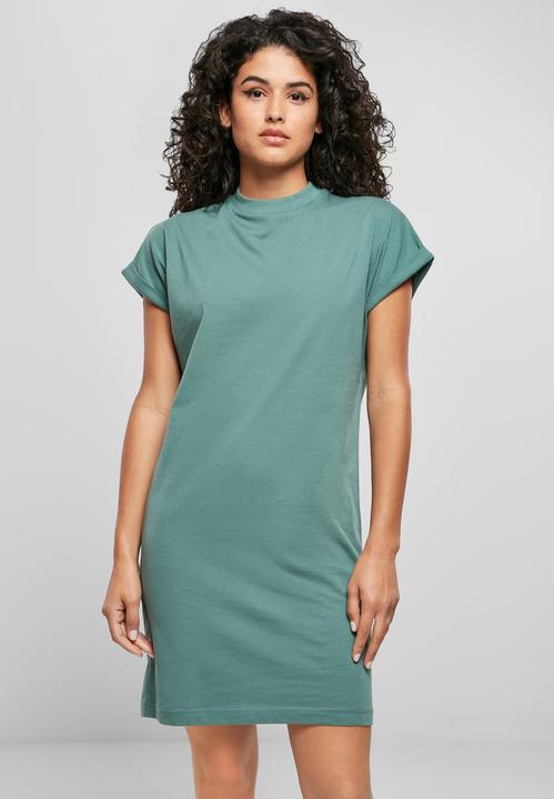 Actual product image Urban Classics Ladies Organic Cotton Cut On Sleeve Tee Dress (XS)