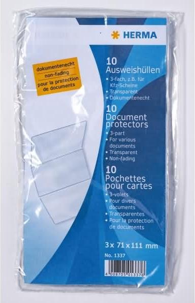 Actual product image Herma ID card holders (10 x)