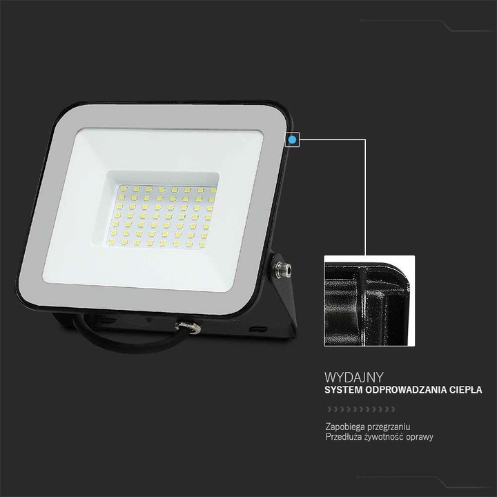Immagine prodotto V-TAC LED 50W SAMSUNG CHIP PRO-S -44050 6500K 4270lm (4270 lm, IP65)