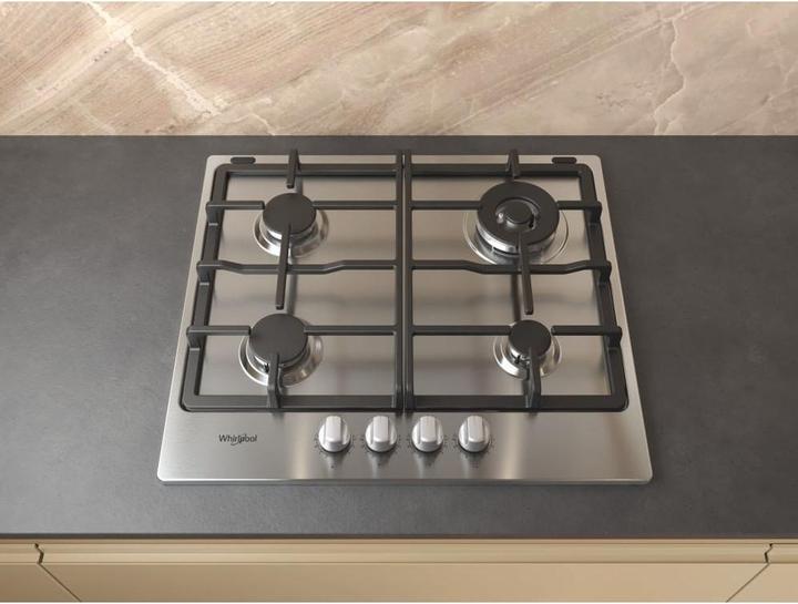 Actual product image Whirlpool TGML 661 IX R Stainless steel Integrated 58 cm Gas hob 4 zone(s)