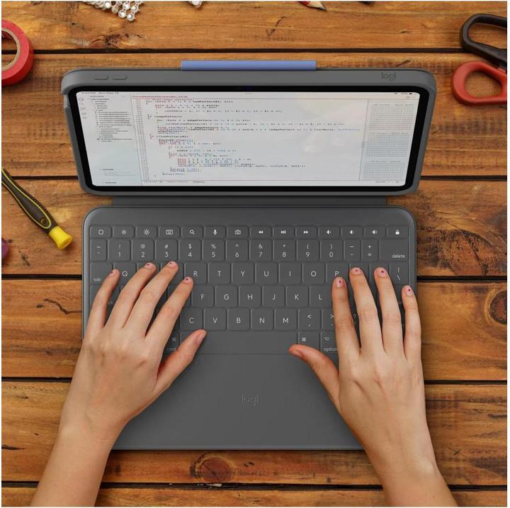 Immagine prodotto Logitech Rugged Folio (DE, Apple iPad 2022 (10a generazione), Apple iPad 2025 (11a generazione))