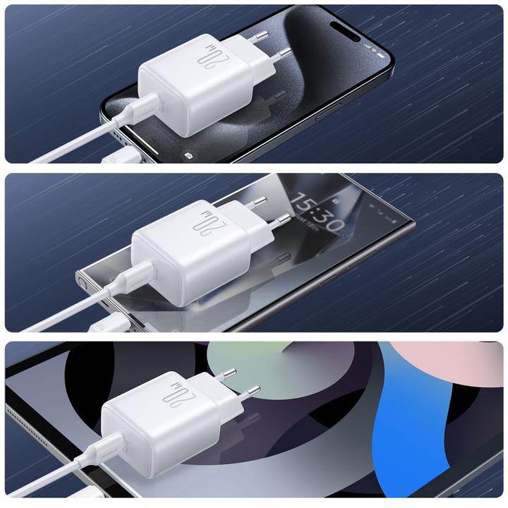 Joyroom PD 20W USB-C Fast Charger with 60W USB-C to USB-C Cable