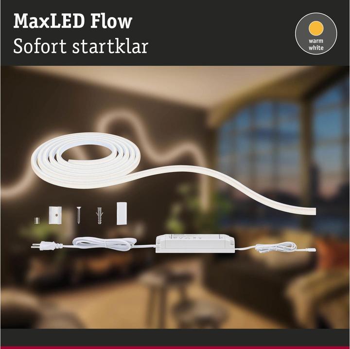 Image du produit Paulmann Kit MaxLED Flow Stripe (Blanc chaud, 300 cm, Intérieur)