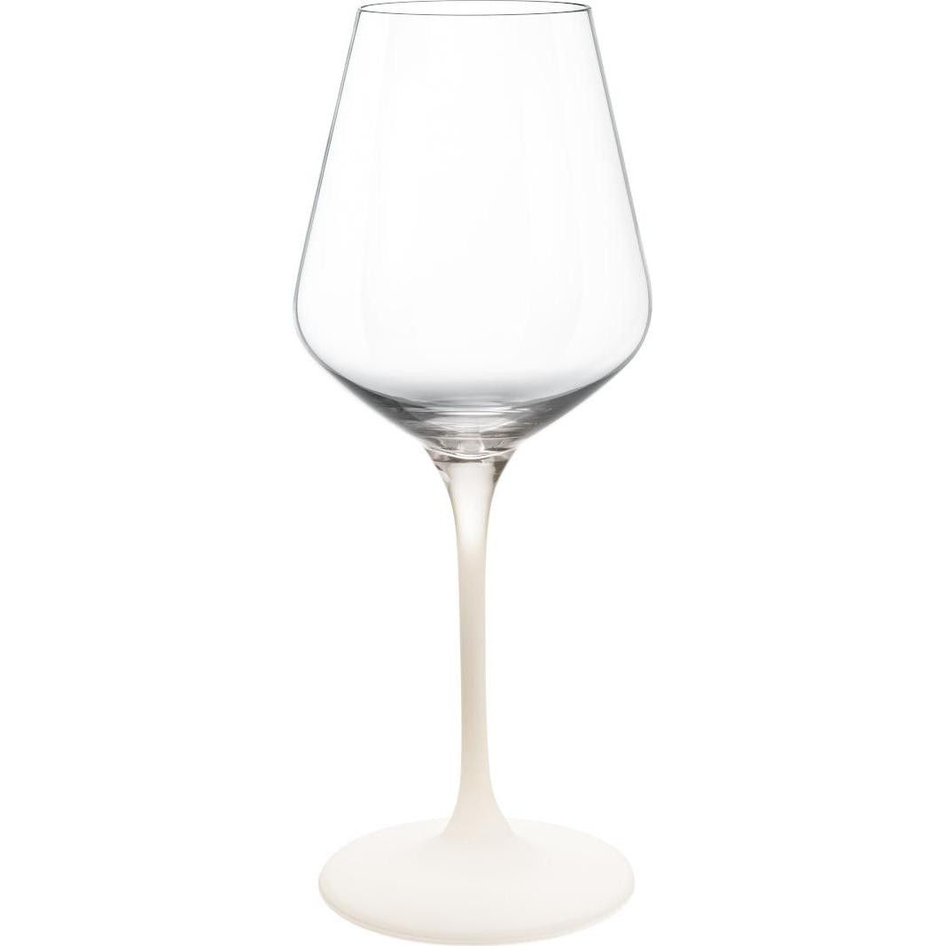 Villeroy & Boch Weissweinglas, Set 4tlg. Manufacture Rock blanc, Weingläser, Weiss