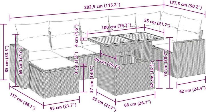 Produktbild vidaXL Bennett