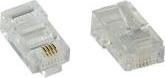Produktbild InLine Modularstecker 8P4C RJ45 zum Crimpen auf Flachkabel (ISDN)