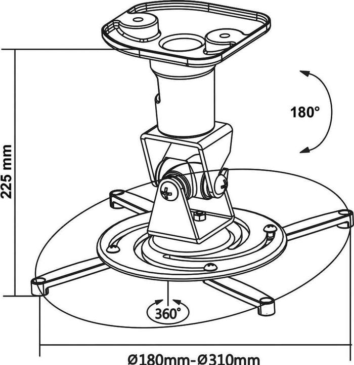 Produktbild myWall Deckenhalter (Decke)