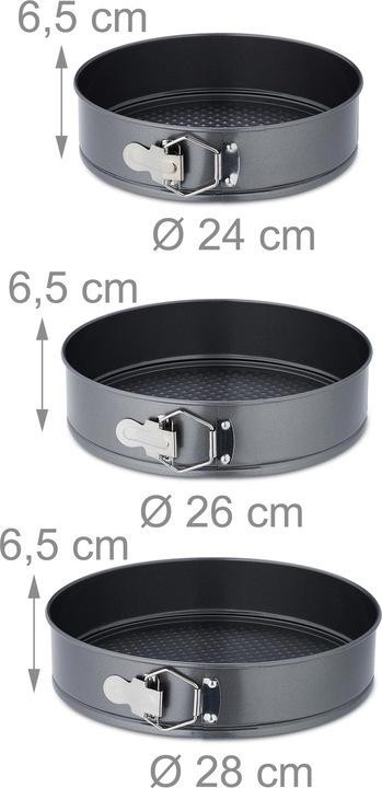 Image du produit Relaxdays Set de moules à charnière (28 cm)